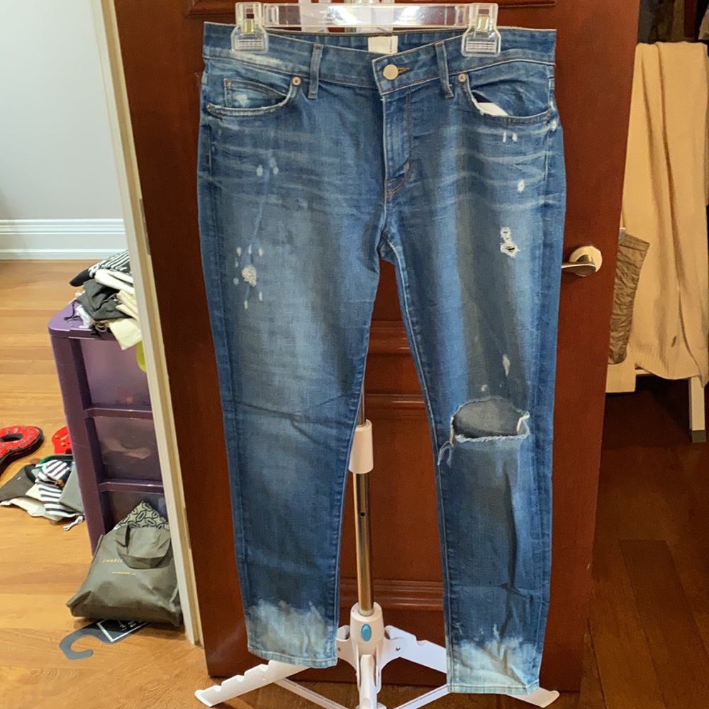 Distressed jeans
